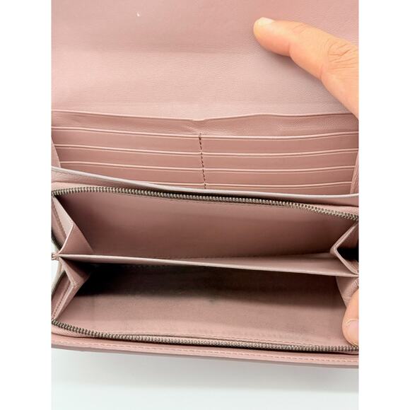 Bottega Veneta Pink Nappa Intrecciato Continental Flap Wallet*COA*FULL INCLUSION - Picture 9 of 12